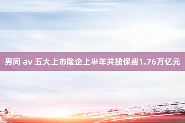 男同 av 五大上市险企上半年共揽保费1.76万亿元