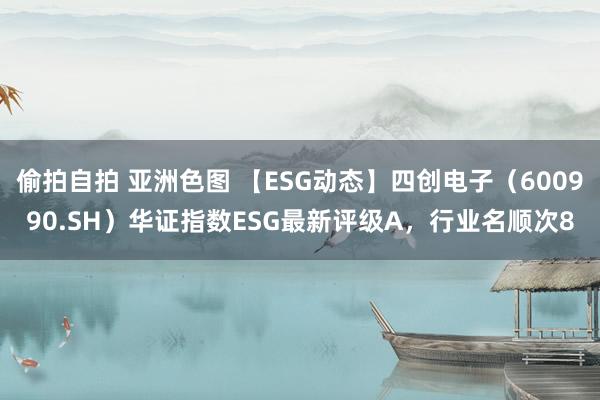 偷拍自拍 亚洲色图 【ESG动态】四创电子（600990.SH）华证指数ESG最新评级A，行业名顺次8