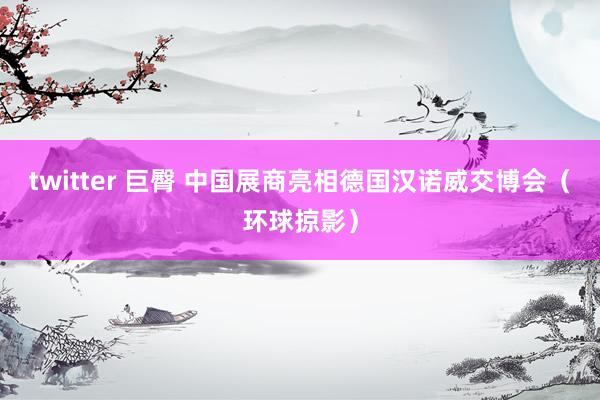 twitter 巨臀 中国展商亮相德国汉诺威交博会（环球掠影）