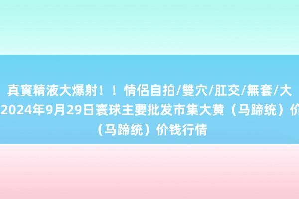 真實精液大爆射！！情侶自拍/雙穴/肛交/無套/大量噴精 2024年9月29日寰球主要批发市集大黄（马蹄统）价钱行情