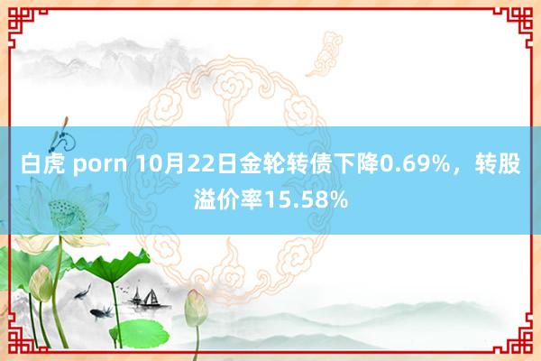 白虎 porn 10月22日金轮转债下降0.69%，转股溢价率15.58%