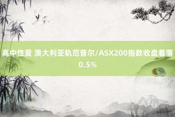 高中性爱 澳大利亚轨范普尔/ASX200指数收盘着落0.5%