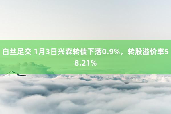 白丝足交 1月3日兴森转债下落0.9%，转股溢价率58.21%