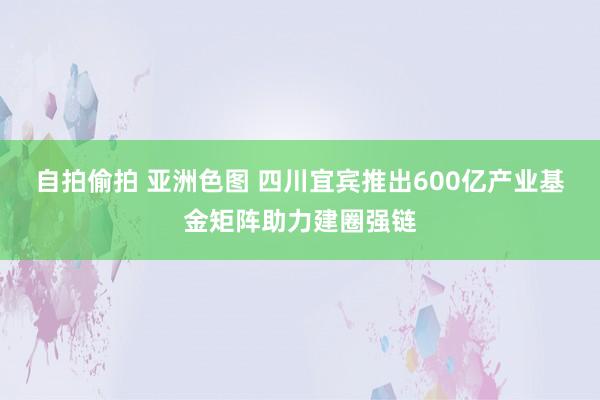 自拍偷拍 亚洲色图 四川宜宾推出600亿产业基金矩阵助力建圈强链